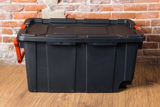 Plastic storage tote